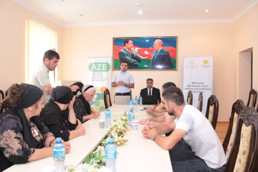 Qusar rayonunda vətəndaşlara hüquqi yardım xidməti göstərilib
