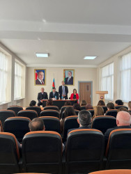Qusar Peşə Liseyinin yeni direktoru kollektivə təqdim olunub