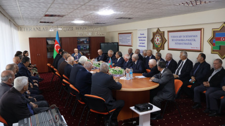 Qusarda rayon veteranları və ağsaqqalları ilə görüş baş tutub
