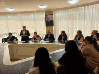"Heydər Əliyev siyasi məktəbini öyrənirik" dərslərinin növbəti məşğələsi keçirilib