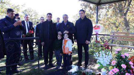 Qusar rayonunun bir sıra kəndlərində şəhidlərin məzarları ziyarət edilib