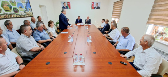 Qusar rayonunda mərmər bağaçığına qarşı tədbirlərin gücləndirilməsi ilə bağlı müşavirə keçirilib
