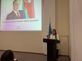 Ulu Öndər Heydər Əliyevin 1998-ci il 3 oktyabr tarixində Qusar rayonuna səfəri tarixi ilə bağlı “Unudulmaz görüş – Heydər Əliyev Qusarda” mövzusunda tədbir keçirilmişdir