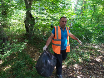 "Təmiz ölkəm" aksiyası çərçivəsində Qusar rayonunda keçirilmiş tədbir.