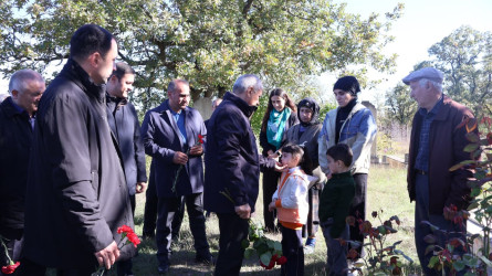 Qusar rayonunun bir sıra kəndlərində şəhidlərin məzarları ziyarət edilib