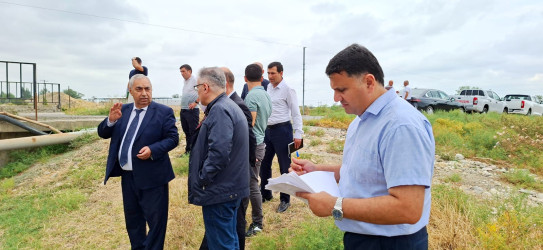 Qusar rayonunda su infrastrukturlarına yerində baxış keçirilib