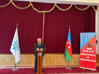 Qusar rayonunda Dövlət Müstəqilliyinin Bərpası Gününə həsr olunmuş konfrans keçirilib