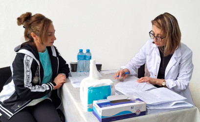 Qusar rayonunda qadınların sağlamlığının qorunması məqsədilə səyyar tibbi aksiya keçirilib