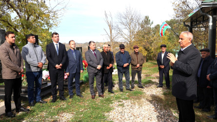 Qusar rayonunda şəhid məzarları ziyarət olunub