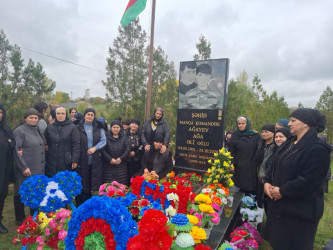 Vətən müharibəsi zamanı şəhid olmuş Ağa Ağayevin xatirəsi yad edilmişdir