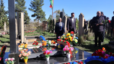 Qusar rayonunun bir sıra kəndlərində şəhidlərin məzarları ziyarət edilib
