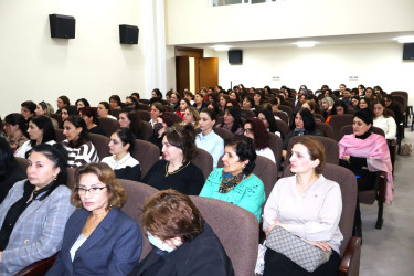 Qadınların seçkilərdə fəallığının yüksəldilməsinə həsr olunmuş tədbir keçirilib