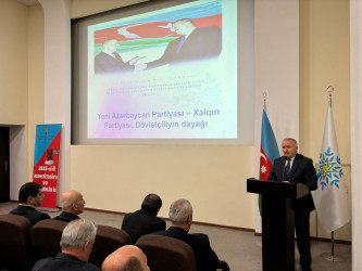 Qusar rayonunda Yeni Azərbaycan Partiyasının yaradılmasının 33 illiyinə həsr olunmuş tədbir keçirilmişdir