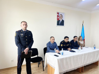Qusarda narkomaniya, erkən nikaha qarşı mübarizə, dövlət atributlarına hörmət mövzularında maarifləndirici tədbir keçirilib