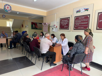 Qusar rayonun Kuzun kəndində növbəti tibbi xidmət təşkil olunub