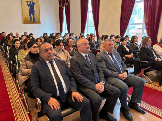 Qusar rayonunda Dövlət Müstəqilliyinin Bərpası Gününə həsr olunmuş konfrans keçirilib
