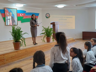 Qusar rayonunun ümumtəhsil müəsisələrində “Uşaq hüquqları aylığı” çərçivəsində silsilə tədbirlər keçirilir