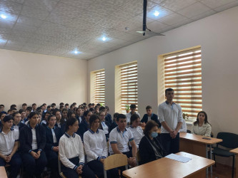 Qusar şəhər 1 saylı tam orta məktəbdə maarifləndirici tədbir keçirilmişdir
