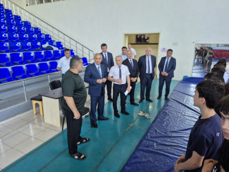 İcra başçısı Qusar Olimpiya İdman Kompleksinin fəaliyyəti ilə tanış olub