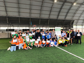 Məktəblilər arasında mini-futbol üzrə rayon birinciliyi baş tutub