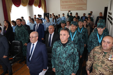 "Sərhəd" hərbi-idman oyununun qalibləri ilə görüş keçirilib