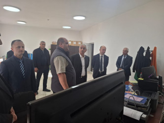 İcra başçısı yeni yol tikintisi və “Şahdağ” Fermer Təssərrüfatının fəaliyyəti ilə tanış olub