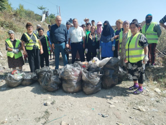 Qusar rayonunda növbəti təmizlik aksiyası keçirilib