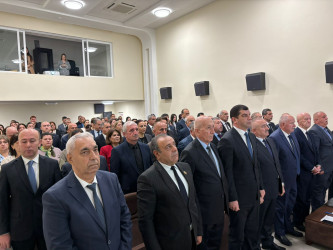 Qusar rayonunda Yeni Azərbaycan Partiyasının yaradılmasının 33 illiyinə həsr olunmuş tədbir keçirilmişdir