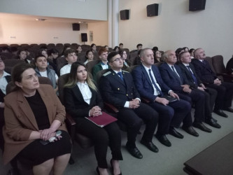 Qusarda "Heydər Əliyev siyasi məktəbini öyrənirik" dərslərinin növbəti məşğələsi keçirilib(01.05.2025)