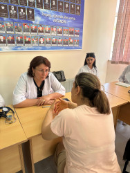 Ukur kəndində sakinlərə səyyar tibbi xidmət göstərilib