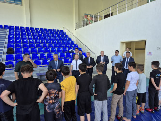 İcra başçısı Qusar Olimpiya İdman Kompleksinin fəaliyyəti ilə tanış olub