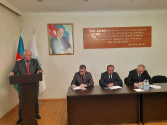 27 sentyabr – Anım Günü münasibətilə Yeni Azərbaycan Partiyası (YAP) Qusar rayon təşkilatında tədbir keçirilib