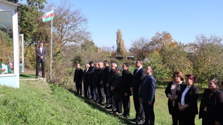Qusar rayonunun bir sıra kəndlərində şəhidlərin məzarları ziyarət edilib