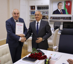 RİH başçısının I müavini yubileyi münasibətilə təbrik edildi