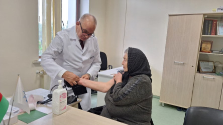 Qusar rayonunda şəhid ailələri və qazilər üçün tibbi müayinə aksiyası keçirilib