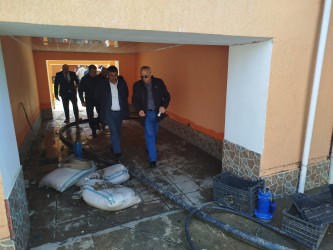 Qusarda güclü yağışın fəsadları aradan qaldırılır