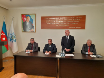 27 sentyabr – Anım Günü münasibətilə Yeni Azərbaycan Partiyası (YAP) Qusar rayon təşkilatında tədbir keçirilib