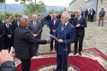 Mucuq kəndində təbii qaz açılışı təntənəsi