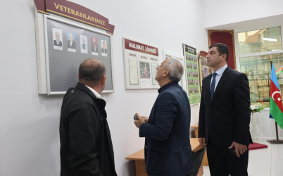 İcra başçısı Qusar Uşaq Gənclər İdman-Şahmat Məktəbində təmirdən sonra yaradılmış şəraitlə yerində tanış olub