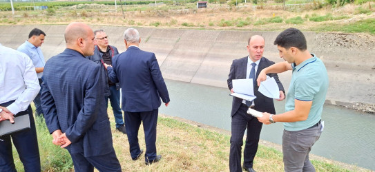 Qusar rayonunda su infrastrukturlarına yerində baxış keçirilib