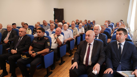 Qusar rayonunda “İlham Əliyev – qələbəmizin memarı, sülhün müəllifi” mövzusunda konfrans keçirilib