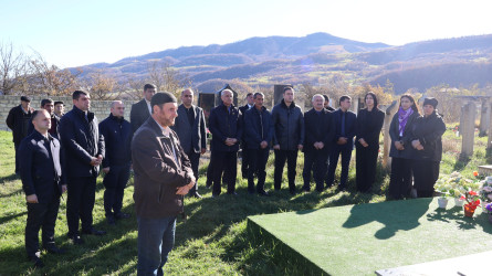 Qusar rayonunda şəhid məzarları ziyarət edilib-31.10.2025