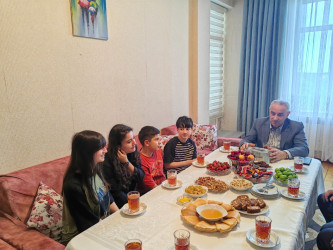 Qusar rayonunda Qurban bayramı münasibətilə şəhid ailələri və qazilərə bayram payları təqdim olunub