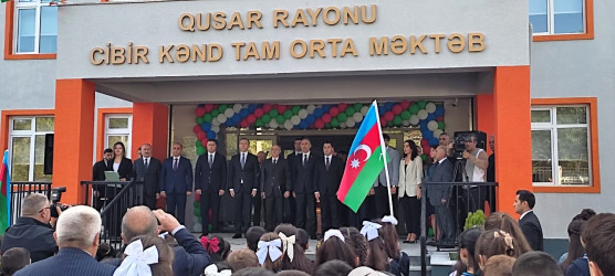 Qusar rayonunun Cibir kəndində yeni məktəb binası istifadəyə verilib