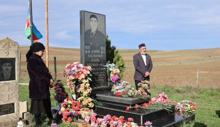 Qusar rayonunda şəhid məzarları ziyarət olunub