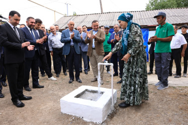 Avaran kəndində yeni, müasir içməli su təchizatı sistemi