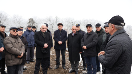 “Bənövşə” gölü su anbarında bərpa və yenidənqurma işlərinə start verilib