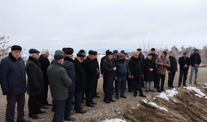 “Bənövşə” gölü su anbarında bərpa və yenidənqurma işlərinə start verilib