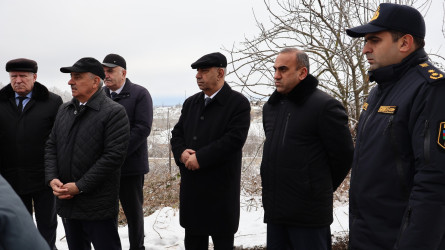 “Bənövşə” gölü su anbarında bərpa və yenidənqurma işlərinə start verilib