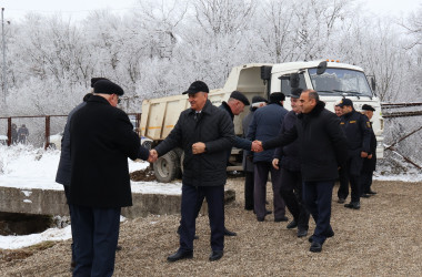 “Bənövşə” gölü su anbarında bərpa və yenidənqurma işlərinə start verilib